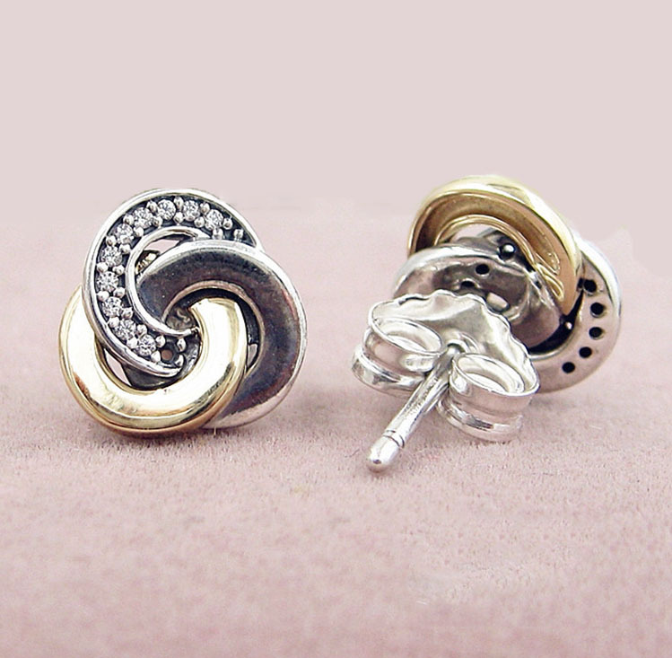 Woven Love Zircon Earrings