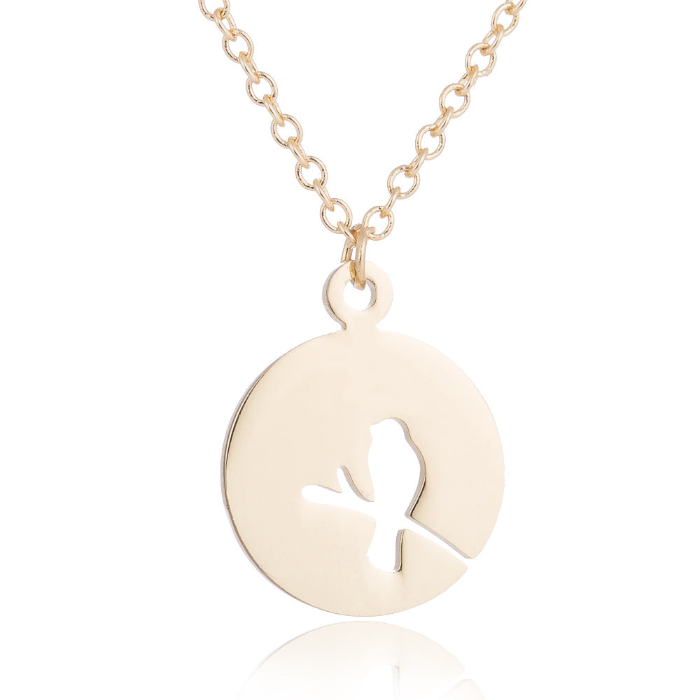 Spring Accessories Minimalist Stainless Steel Pendant Necklace