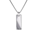 Stylish Tungsten Steel Pendant - Men's Long Necklace