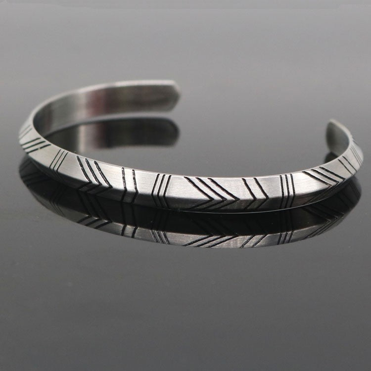 Men's Copper Silver-Plated Bracelet
