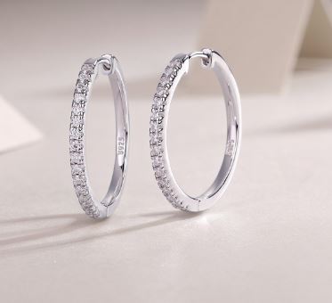 925 Sterling Silver Fashion Moissanite Earring