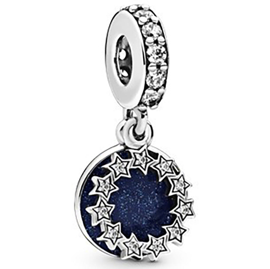Silver Dreamcatcher with Beads and Star Charms Set