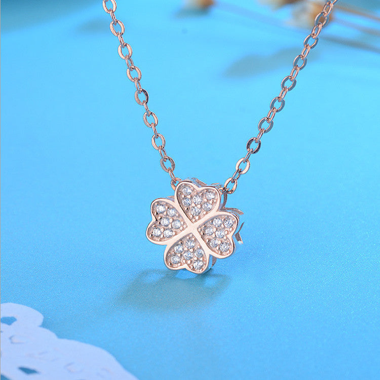 S999 Silver Pendant with Clover Design for Women