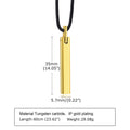 Minimalist Men's Tungsten Steel Pendant Necklace PN-703