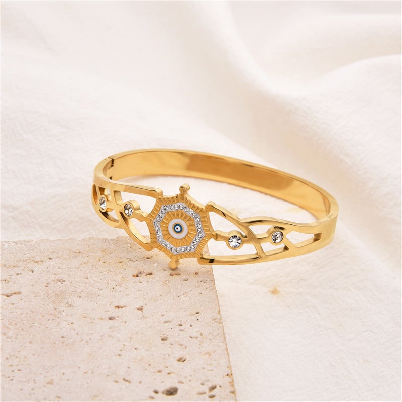Fashion Micro-set Diamond Titanium Steel Bracelet