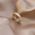 Luminous Square Zircon Ring