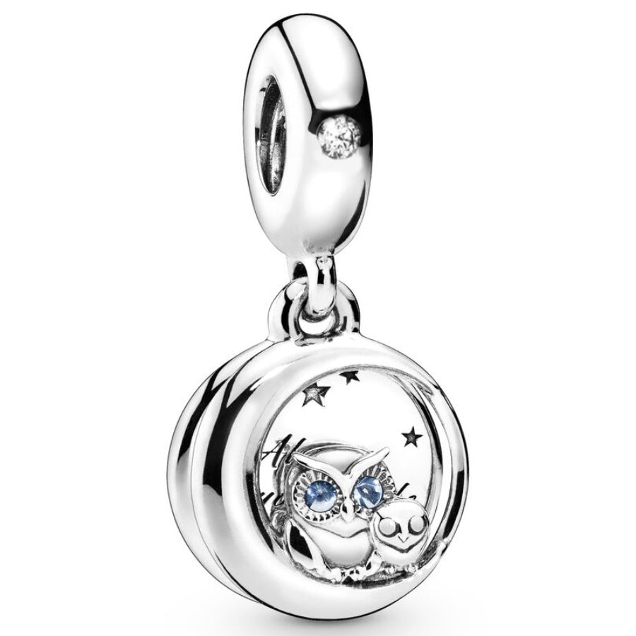 Silver Dreamcatcher with Beads and Star Charms Set