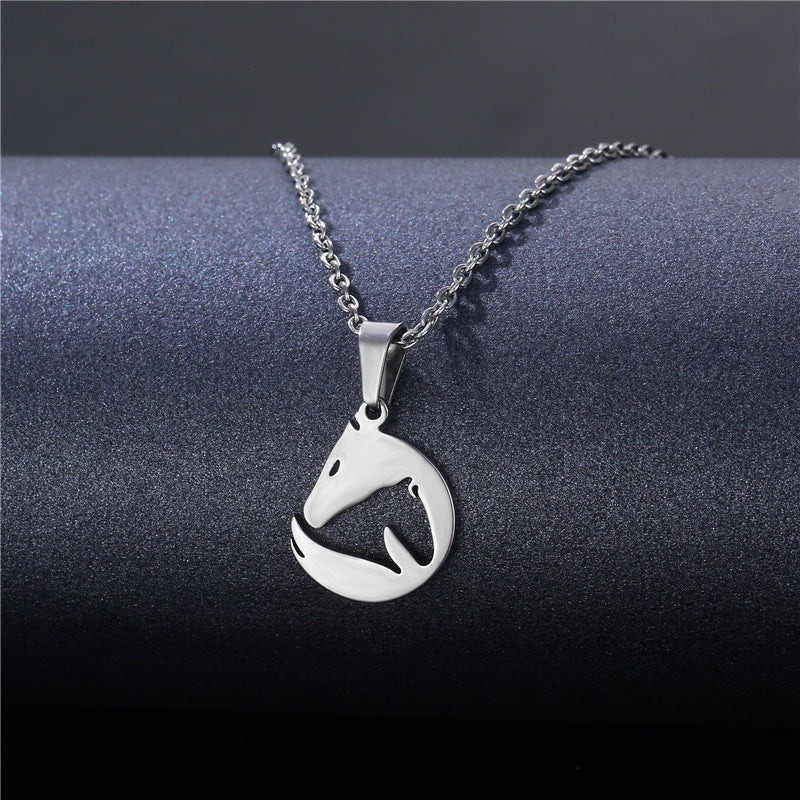 Geometric Stainless Steel Pendant for DIY Jewelry