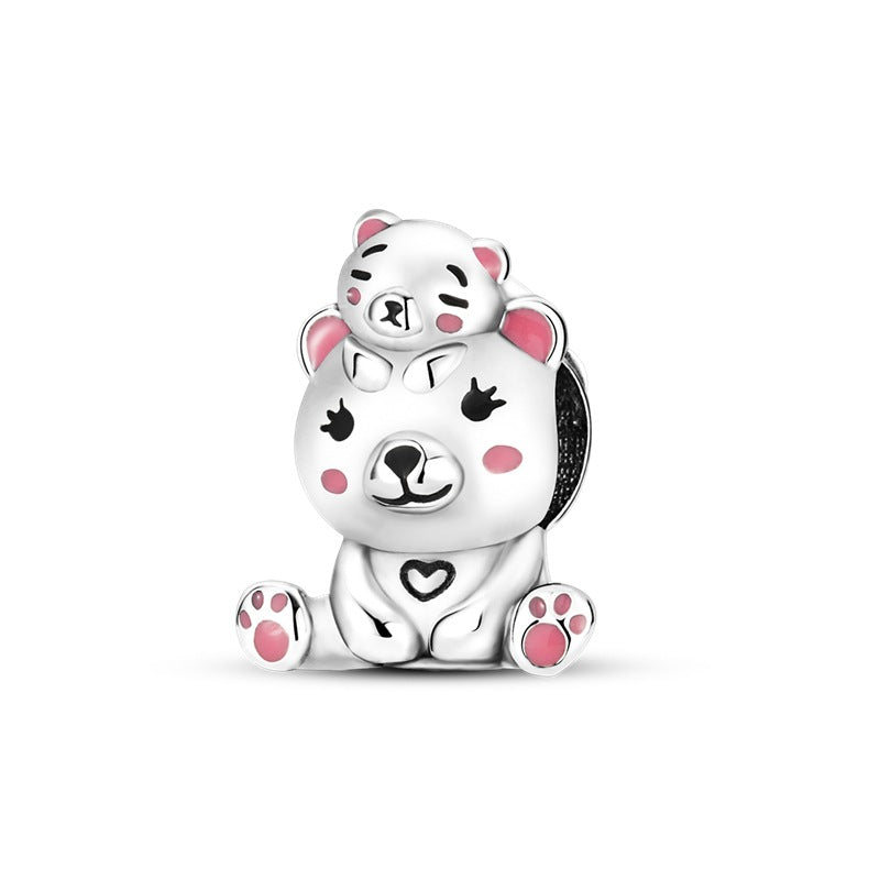 DIY Silver-Plated Bead Accessories with Animal Charms