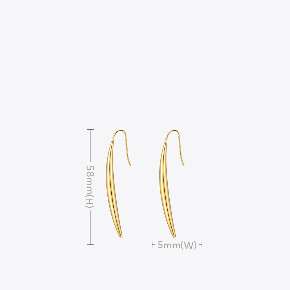 Titanium Steel European American Style Fine Drop Earrings