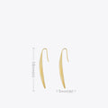 Titanium Steel European American Style Fine Drop Earrings