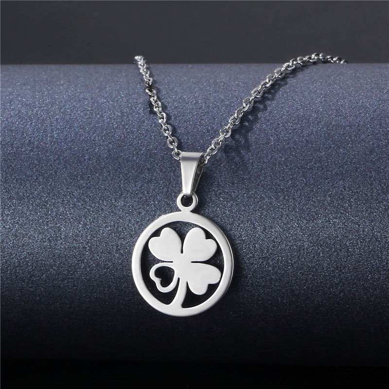 Geometric Stainless Steel Pendant for DIY Jewelry