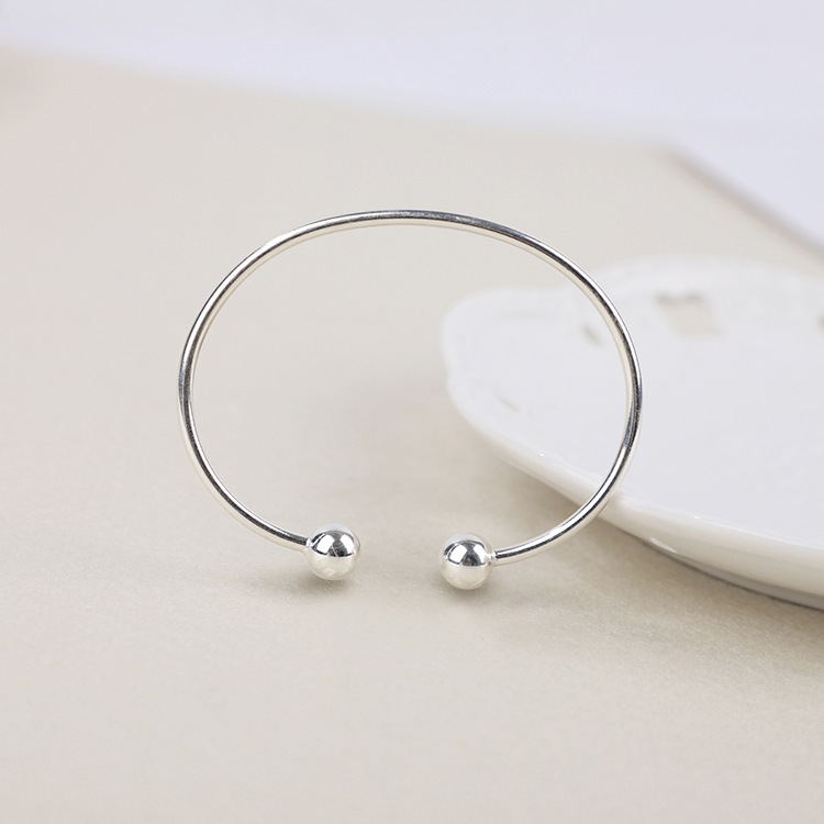 Silver Minimalist Smooth Bangle Jewelry