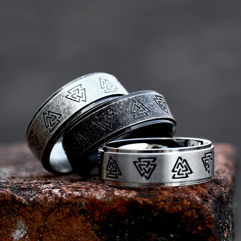 Korean Vintage Stainless Steel Ring
