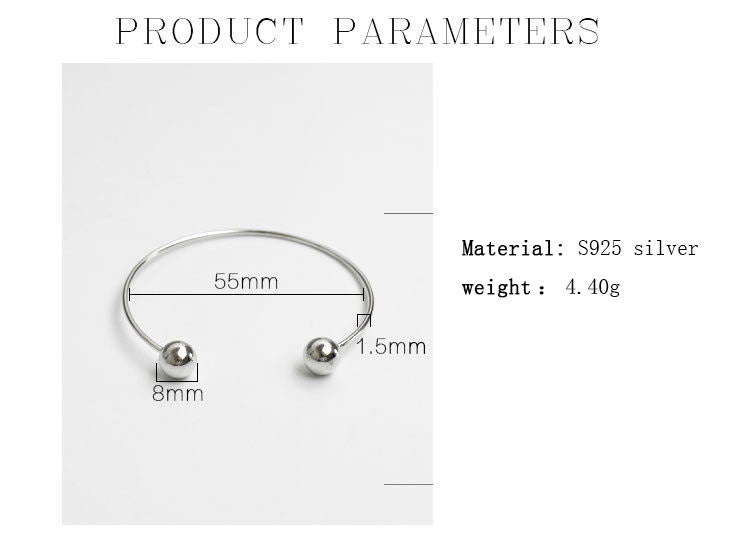 Silver Minimalist Smooth Bangle Jewelry