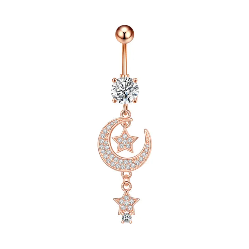 Zircon Navel Ring