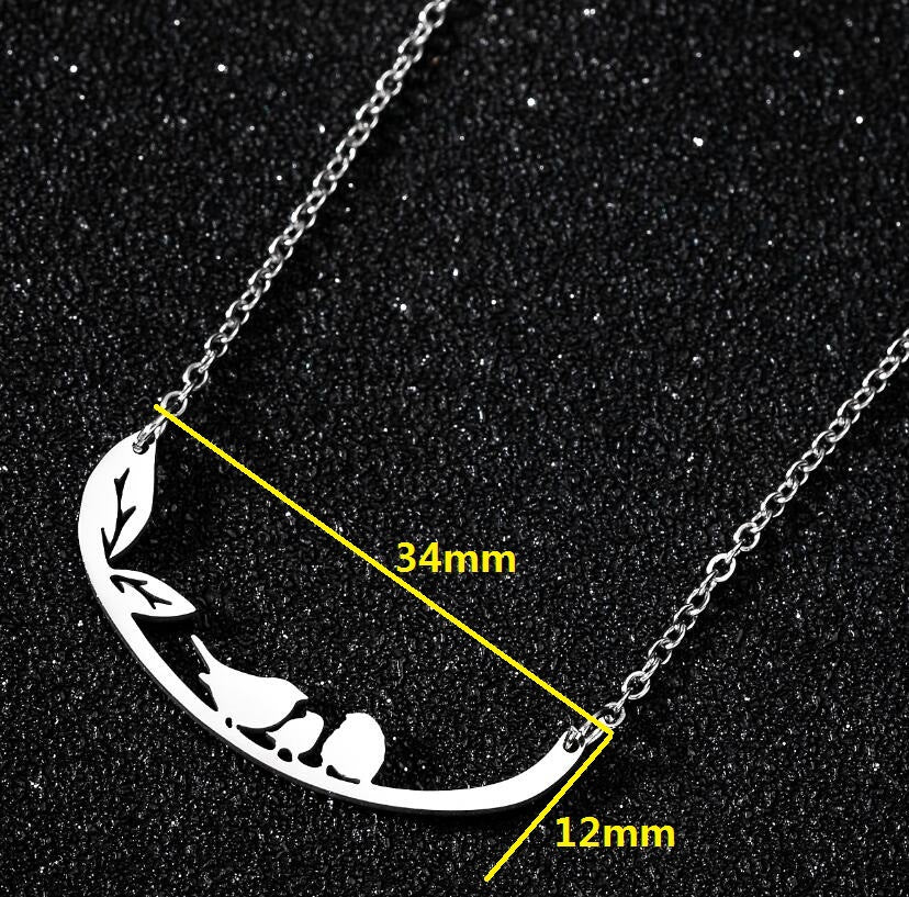 Spring Accessories Minimalist Stainless Steel Pendant Necklace