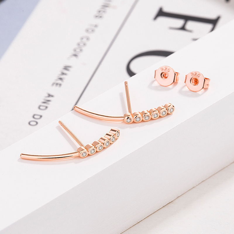 Silver Needle Jewelry Earrings