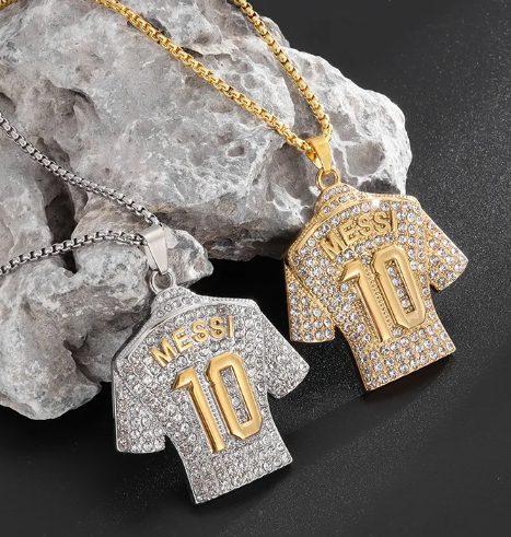 Gold Titanium Diamond Necklace
