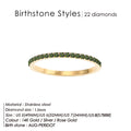 Colorful Rhinestone Stainless Steel Ring