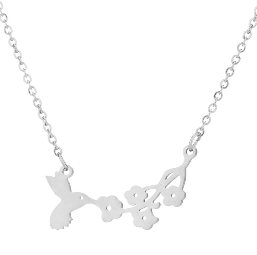 Spring Accessories Minimalist Stainless Steel Pendant Necklace