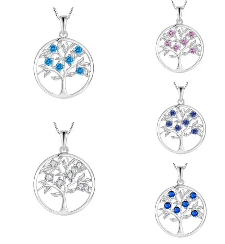 Tree of Life Silver Earrings in Sterling Silver
