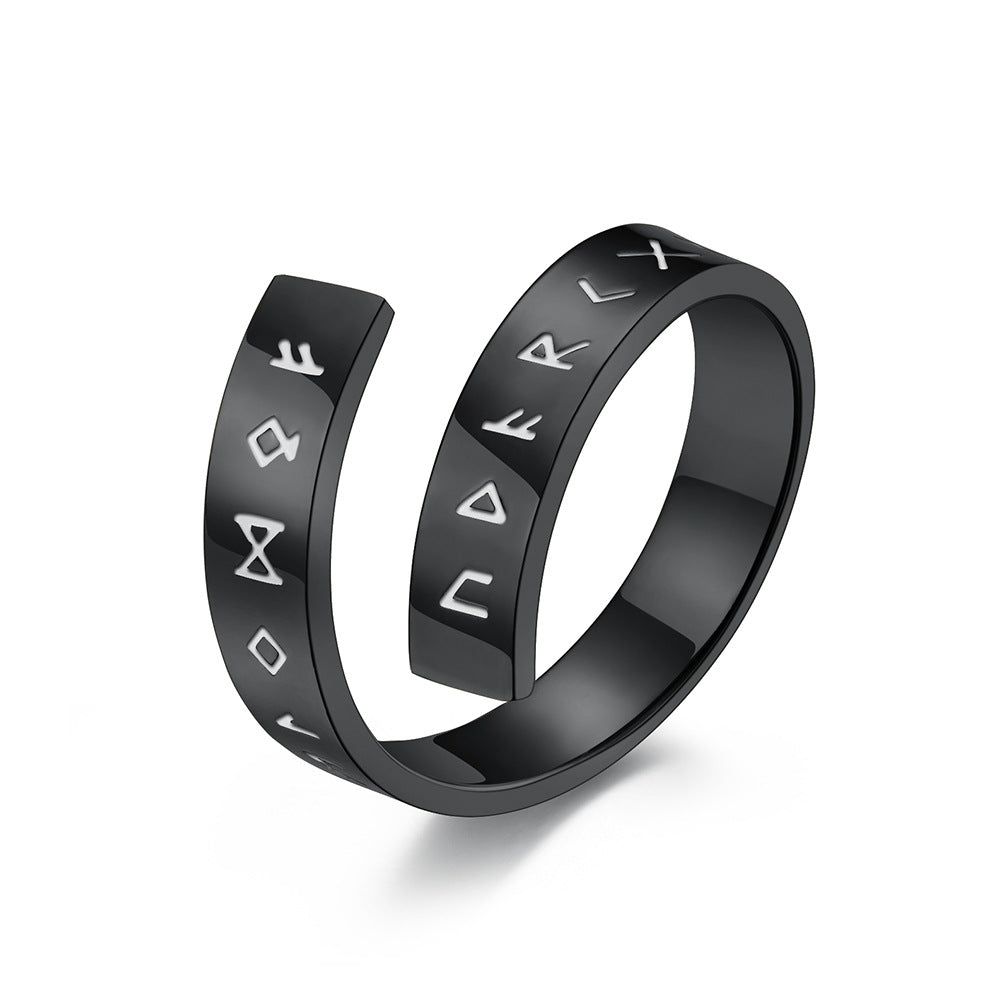 Personalized Cold Style Titanium Steel Bracelet Ring