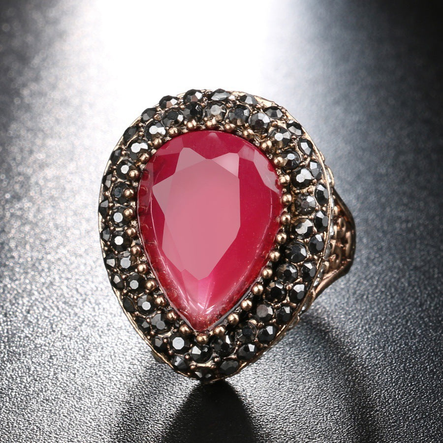 Luxury Vintage Ring for Women - Turkish Indian Bridal Jewelry