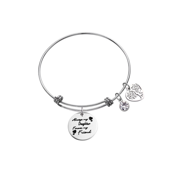 Personalized Titanium Steel Bracelet with Tag