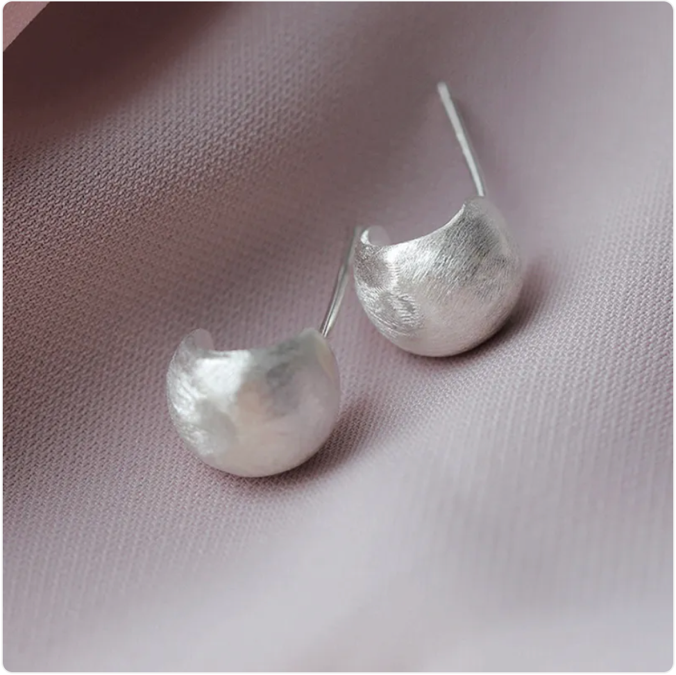Silver Geometric Earrings