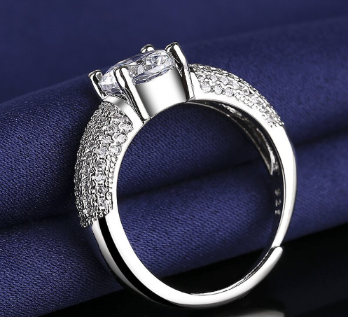 Platinum-Plated Rose Gold Trendy Ring