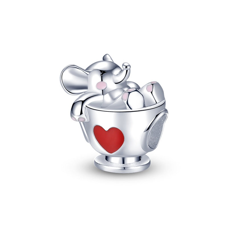 DIY Silver-Plated Bead Accessories with Animal Charms