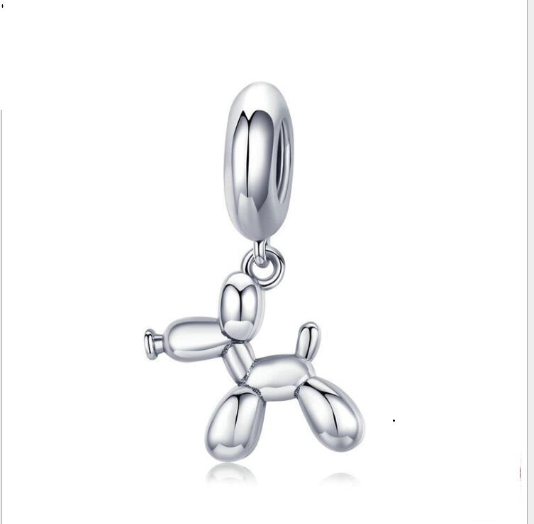 Cute Balloon Dog S925 Silver Pendant Jewelry Set