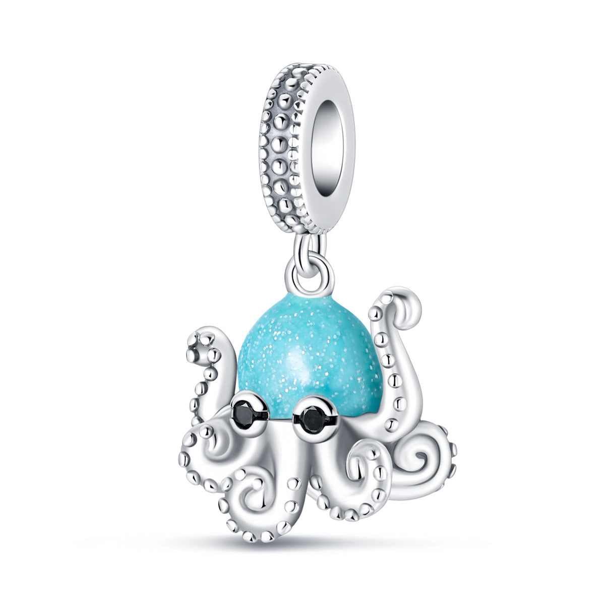 Silver-Plated DIY Ocean-Themed Shell and Crab Charms