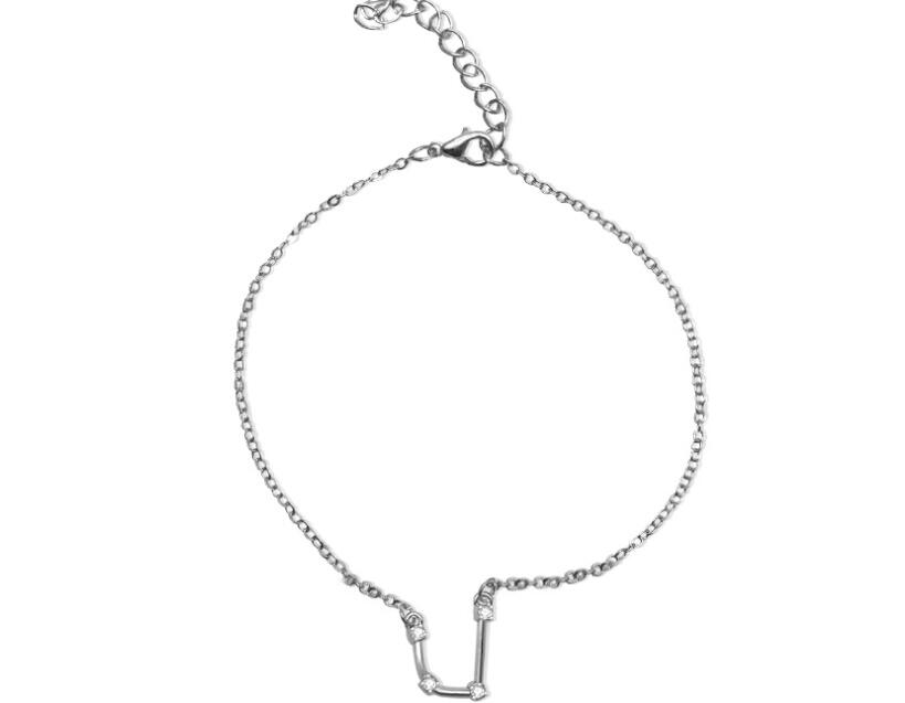 Zodiac Bracelet with Stylish Zircon Pendant