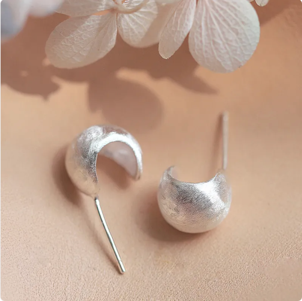 Silver Geometric Earrings