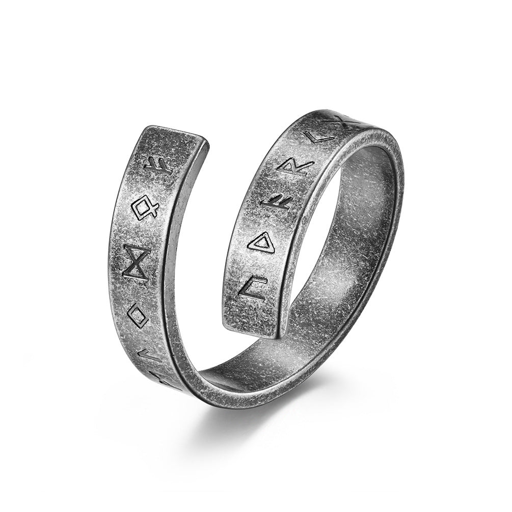 Personalized Cold Style Titanium Steel Bracelet Ring