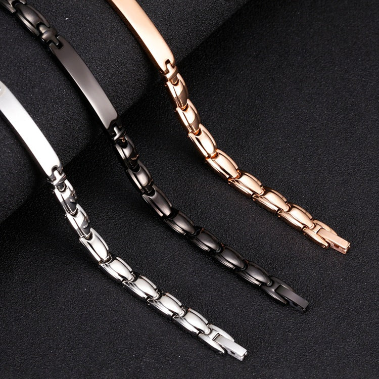 Gold Stainless Steel Ornament Bracelet