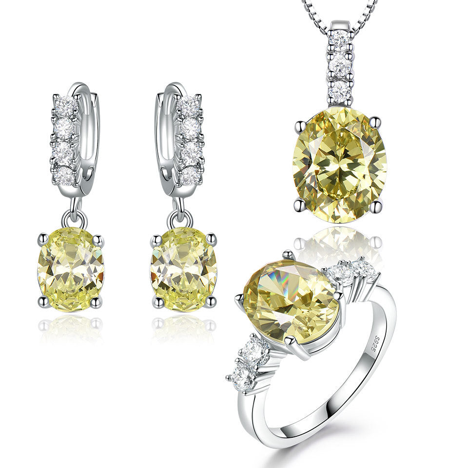 Fashion Pendant Ring and Earring Jewelry Set