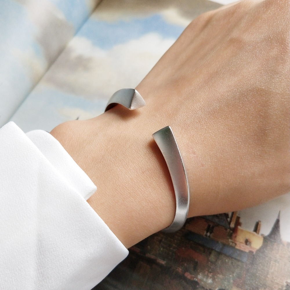 Frosted Silver Bracelet and Bangle Collection