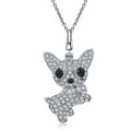 Personality Dog Necklace in Platinum Plating, Wholesale