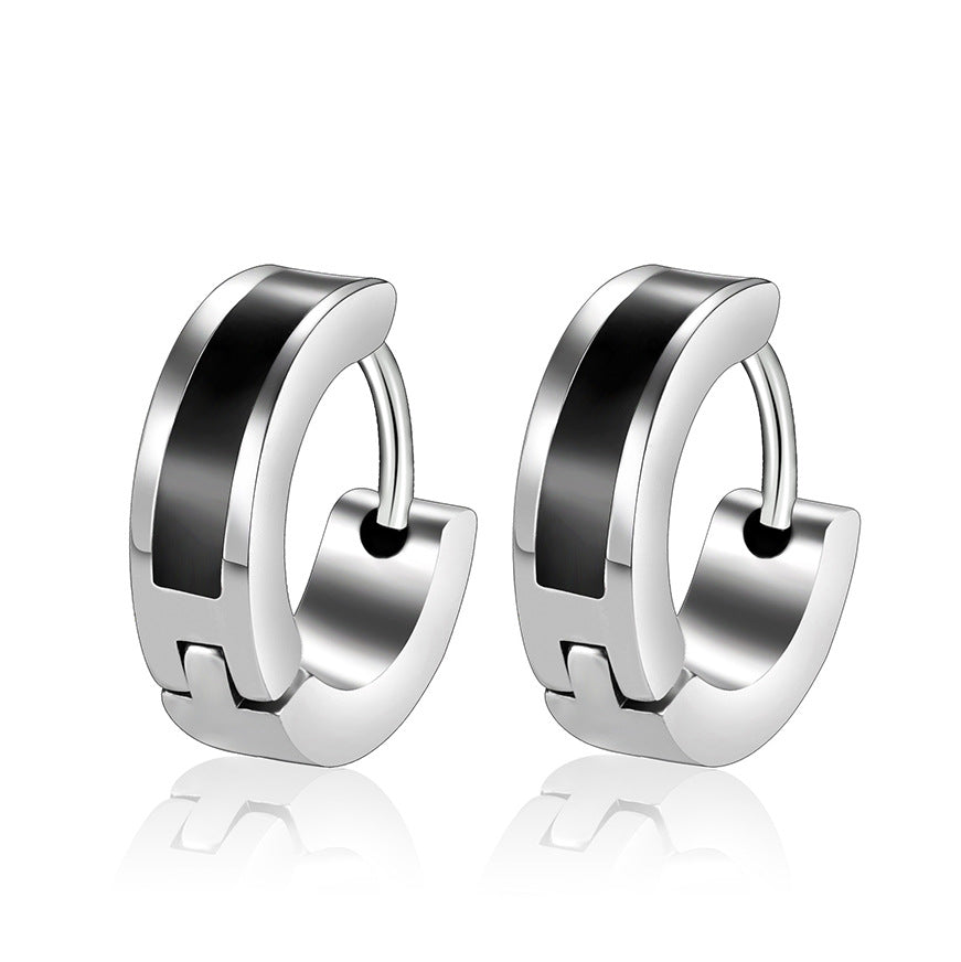 Minimalist Vacuum Plated Titanium Steel Stud Earrings