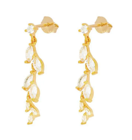 Zircon Butterfly Stud Earrings