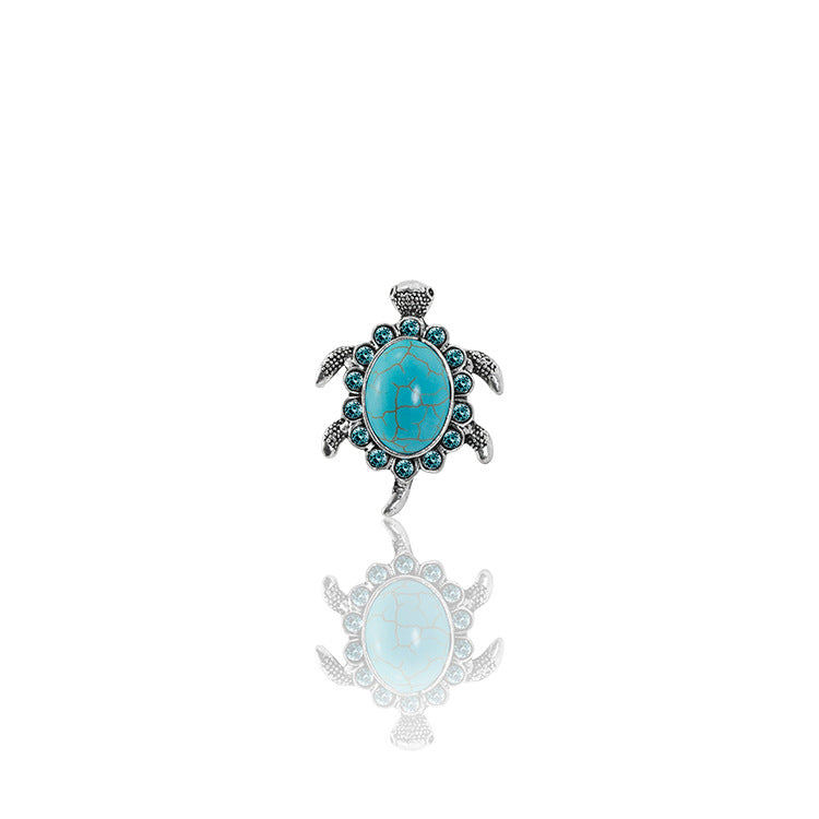 Vintage Turtle Shaped Turquoise Ring
