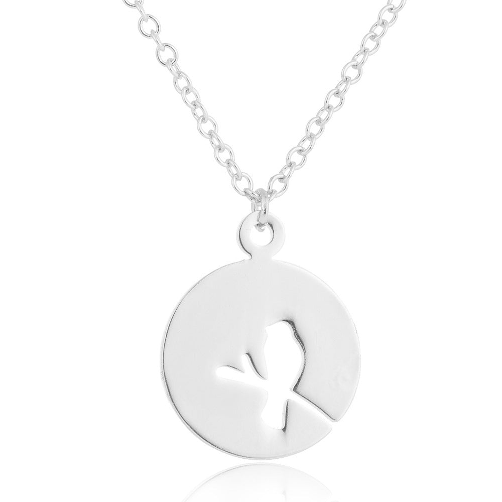 Spring Accessories Minimalist Stainless Steel Pendant Necklace
