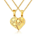 Custom Wholesale Titanium Steel Heart Couple Pendant
