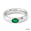 Glossy Vintage Ring with Micro-inlaid Zircon Stones